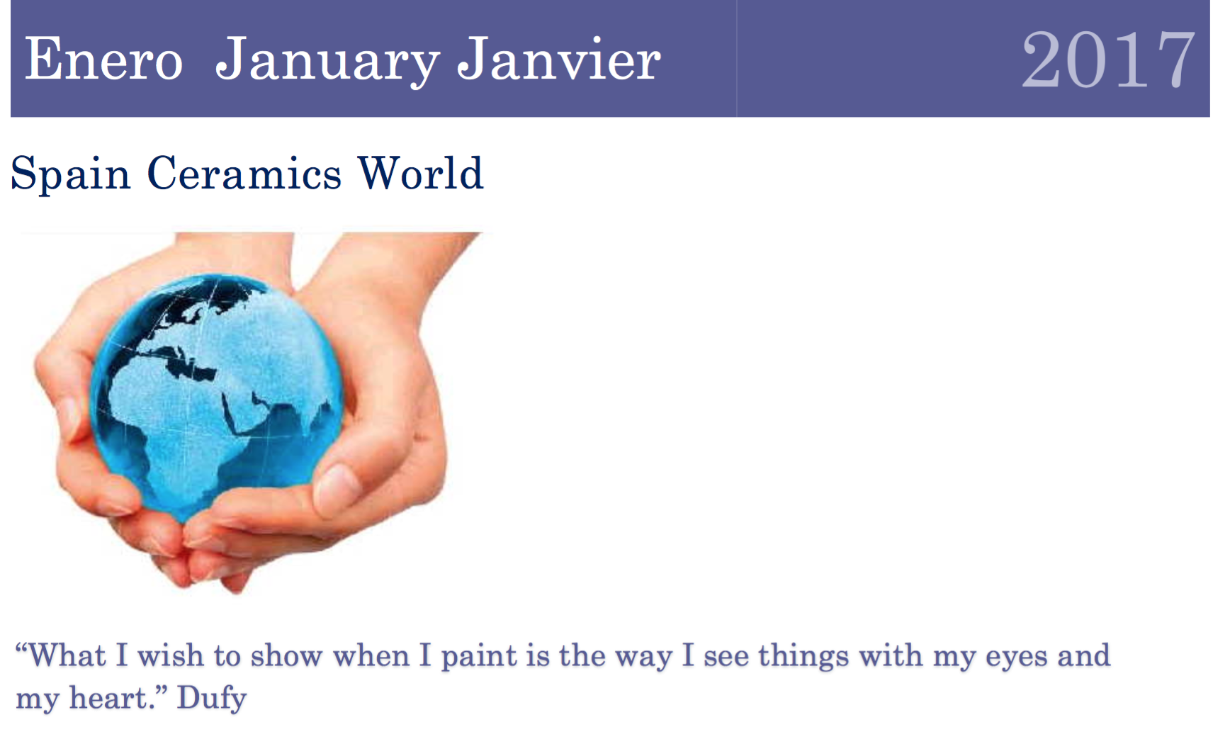 January Spain Ceramics World